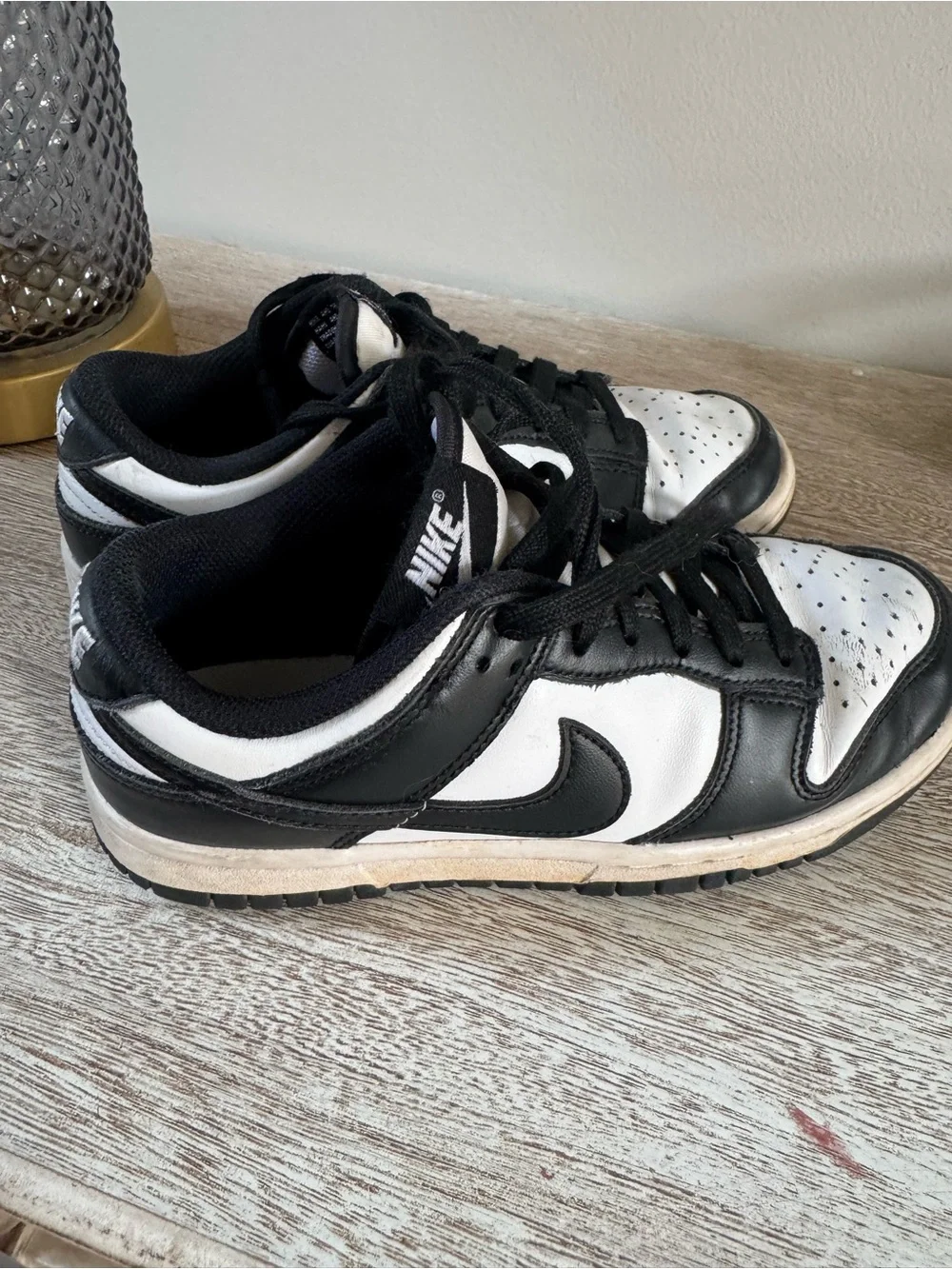 Nike kids Black and White Low-Top Sneakers
